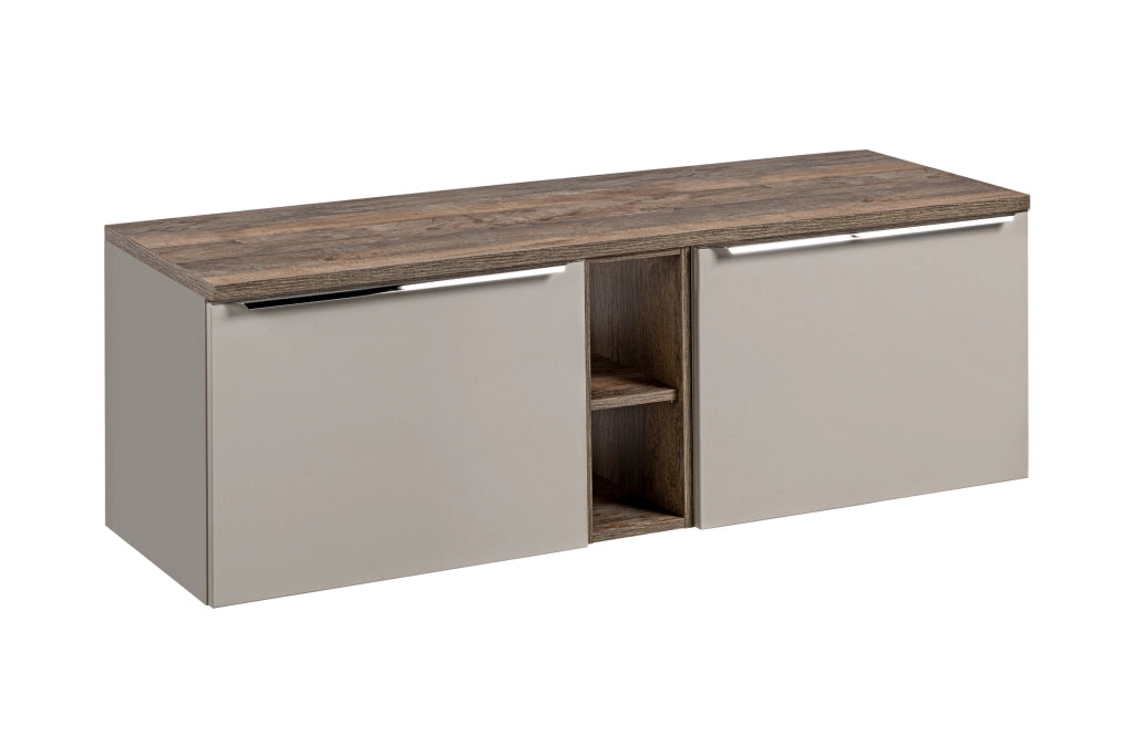 Set mobili bagno 140 cm con piano Santa Fe Taupe 140 cm