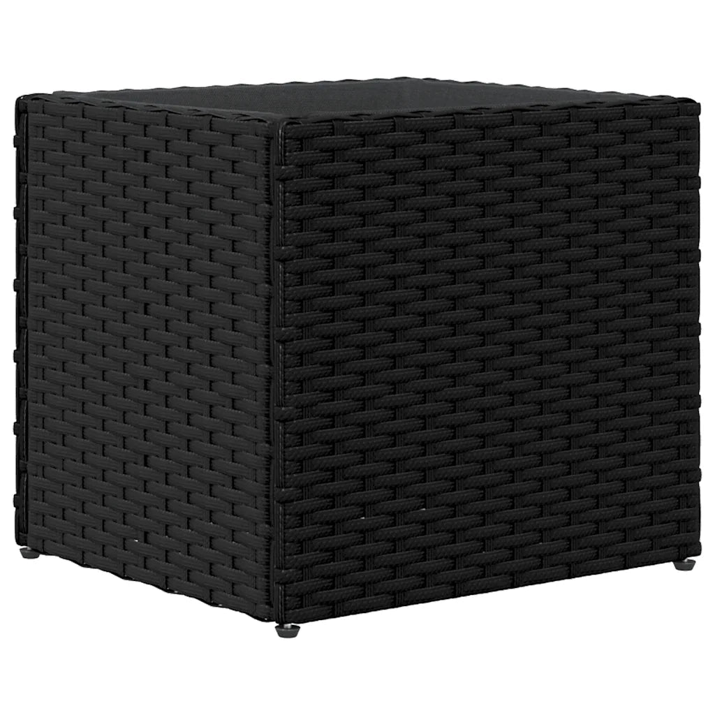 Fioriere da Giardino 2 pz Nere 36x30x32 cm in Polyrattan 3210531