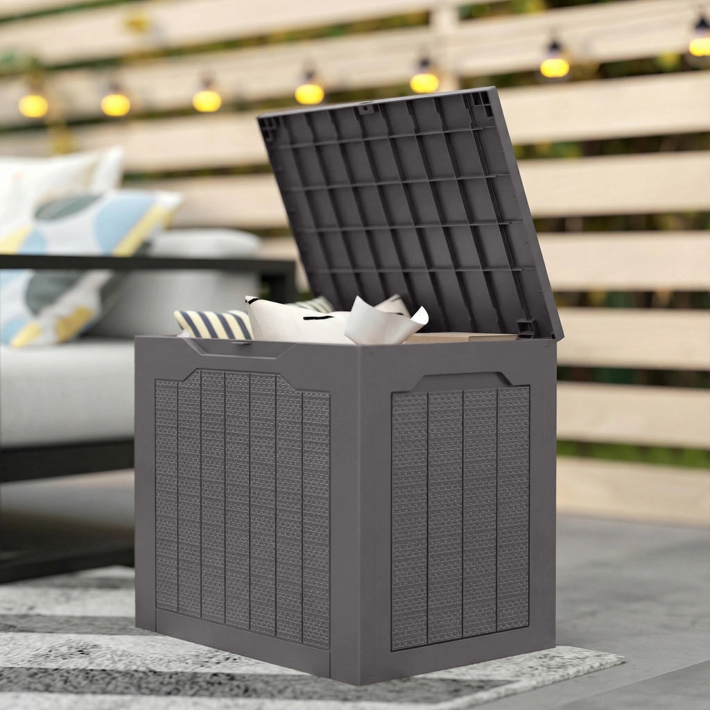 Baule da giardino 93L ¨C Xylo ¨C 56x41x50 cm marrone esterno