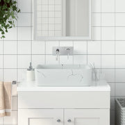 Lavabo da Appoggio Bianco Rettangolare 46x35,5x13 cm Ceramica 155075