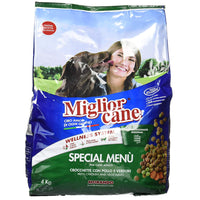 Multipack da 3 pz di croccantini morando linea miglior cane special menu' gusto zuppa confezione da 4 kg