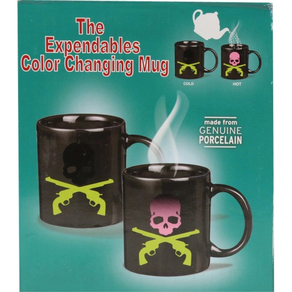 Trade Shop - Tazza In Ceramica Magica Con Teschio Temperatura Freddo Caldo Per Colazione -