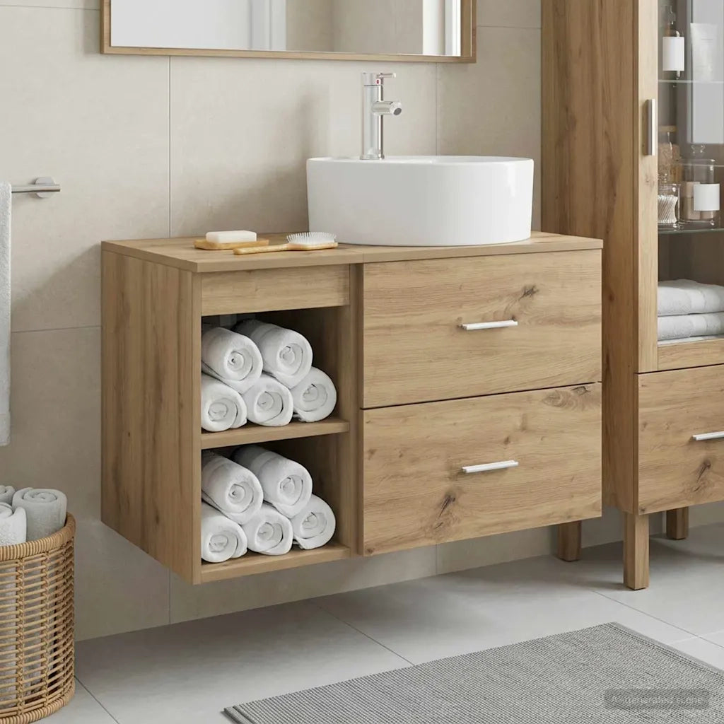 Set di mobili per il bagno 2 pcs Rovere Artigianale 3403911