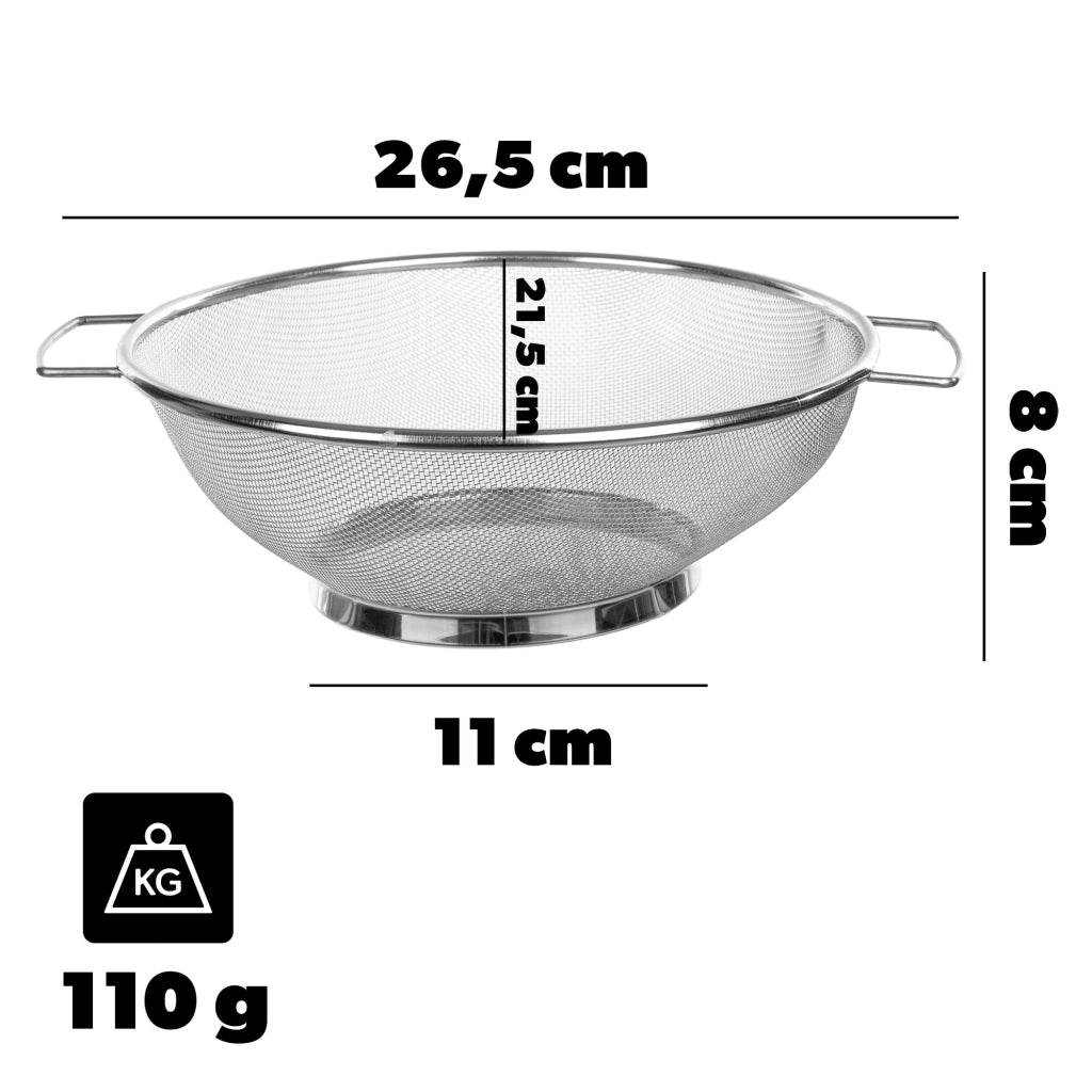 Colino KADAX da 21,5 cm in acciaio inox per verdure.