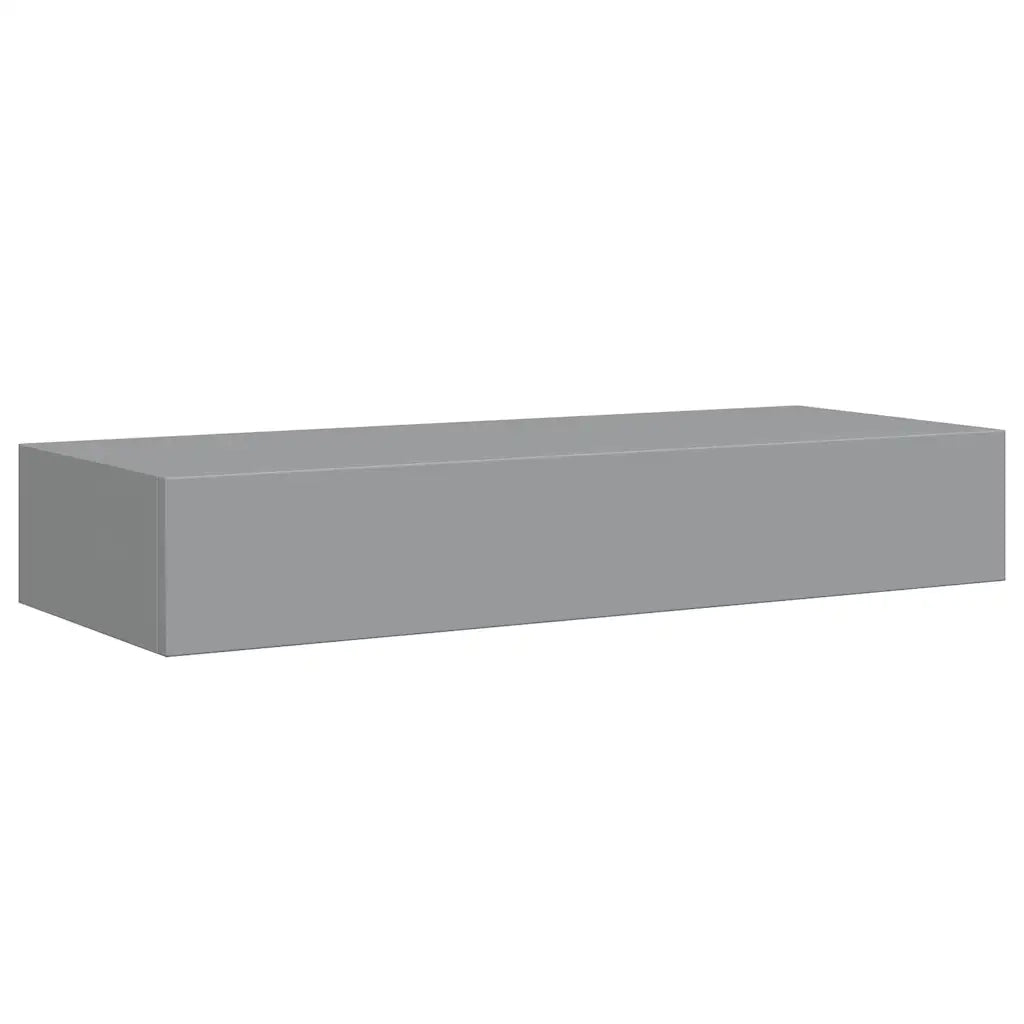 Scaffale con Cassetti da Parete Grigio 60x23,5x10 cm in MDF 330259
