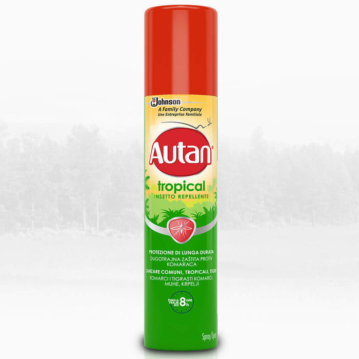 Multipack da 5 spray autan tropical azione fino a 8 ore 100 milliliter ciascuno