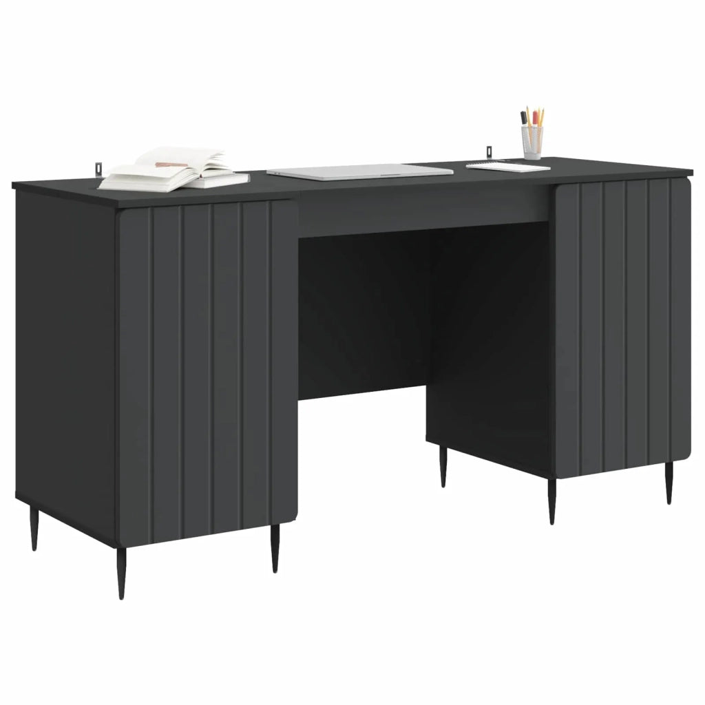 Scrivania Nero 142,5 x 50 x 75 cm Legno ingegnerizzato 3414586