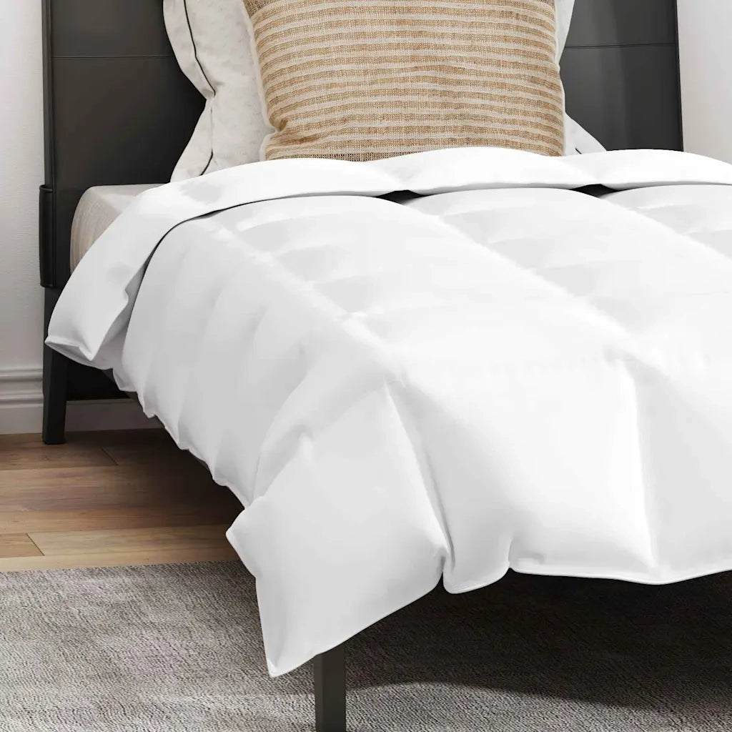 vidaXL Set di Piumoni con cuscino 2 pcs Bianco 155 x 200 cm Piume
