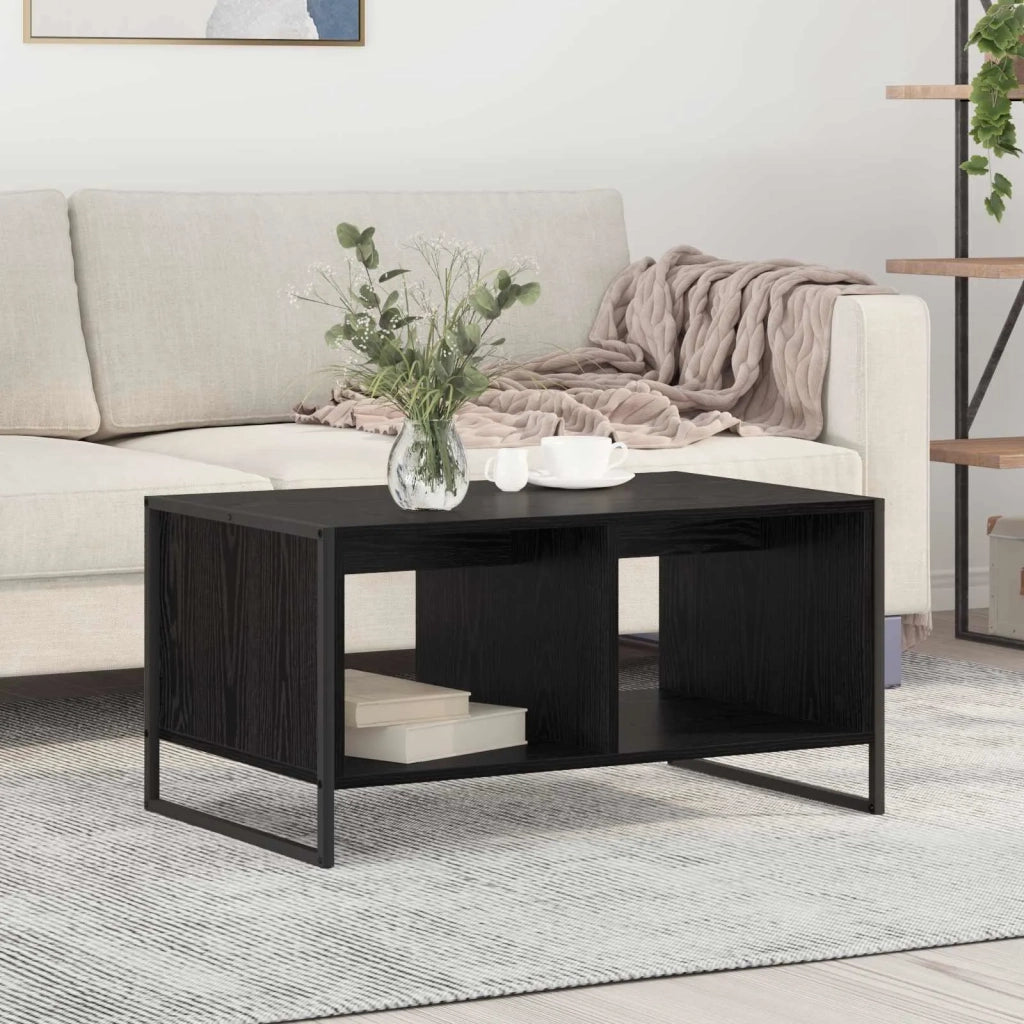 Tavolino da salotto Rovere Nero 80 x 50 x 40 cm 886432