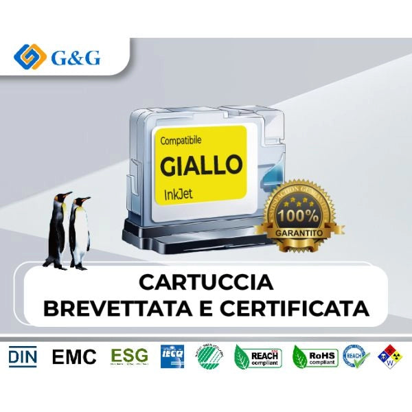 Ink g&g hp 973xl y 10000 pag rigenerato - 1R973-YGG-E