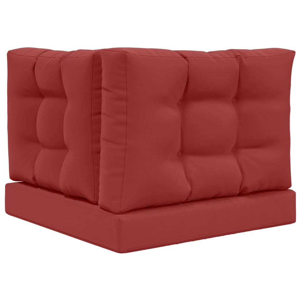 Cuscino per divano da esterno 3 pcs Rosso vino Poliestere
