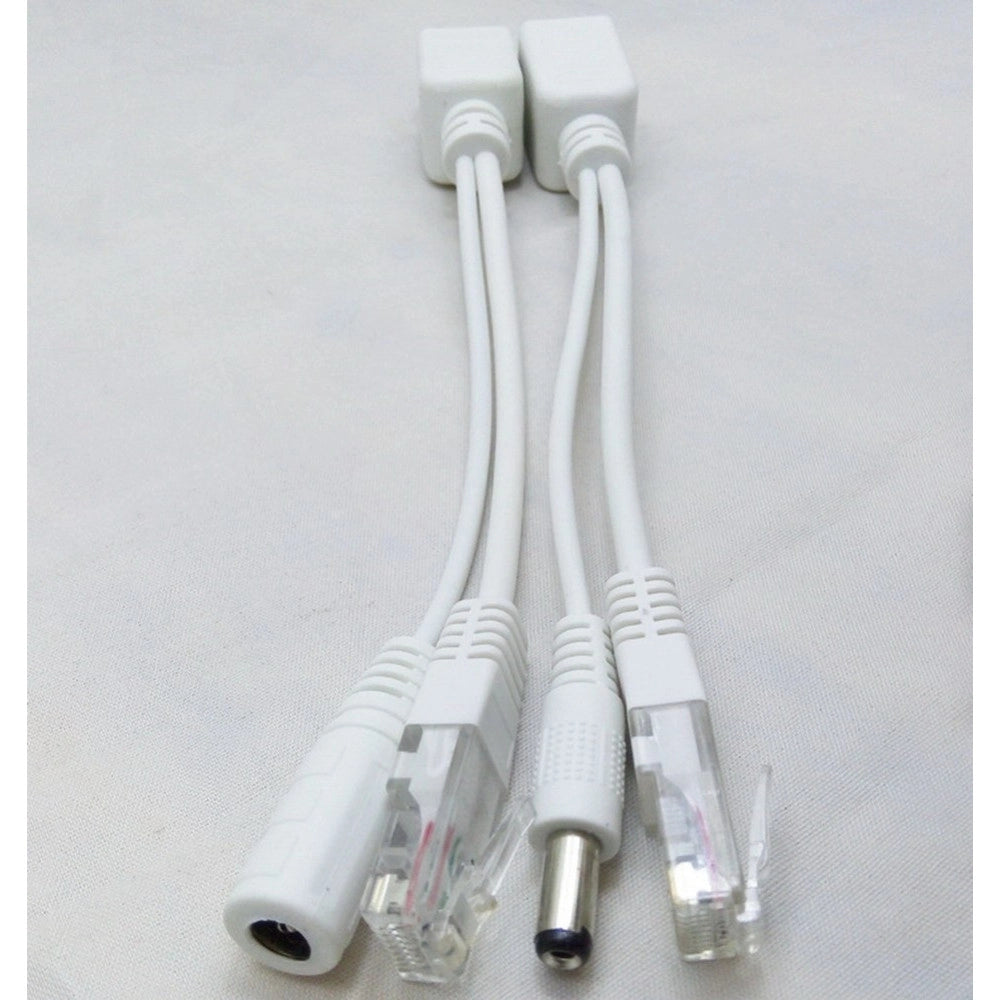 Trade Shop - Power Over Ethernet Adattatore Iniettore Estrattore Passivo Poe Kit Cavo Cat5 -