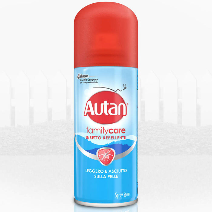 Multipack da 12 spray autan family care secco insetto repellente da 100 milliliter ciascuno