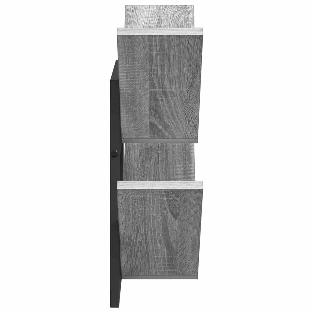 Mensola a muro flottante 2 pcs Sonoma grigio 43 x 15 x 47 cm 8012343