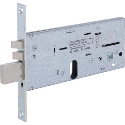 SERRATURA METALLO INFILARE ELETTRICA 306 WELKA  B.Q ZIN F.MM 16 F.O.+SCR+3M H.MM 78 E.MM 80 DX/SX