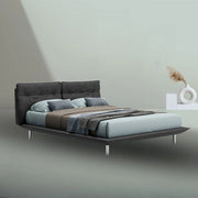 Letto matrimoniale grigio scuro 190x12x82