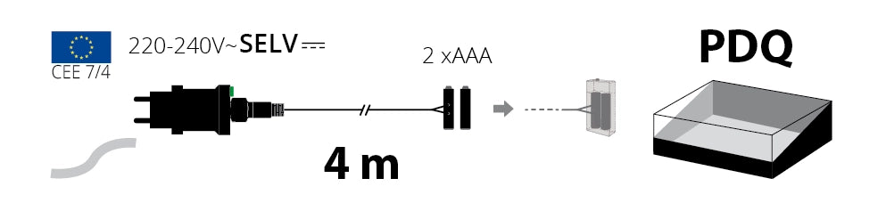 Trasformatore opzionale 2xAAA con timer
