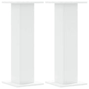 Portavasi mobili per fiori set da 2 30 x 30 x 80 cm legno ingegnerizzato bianco 02_0045281