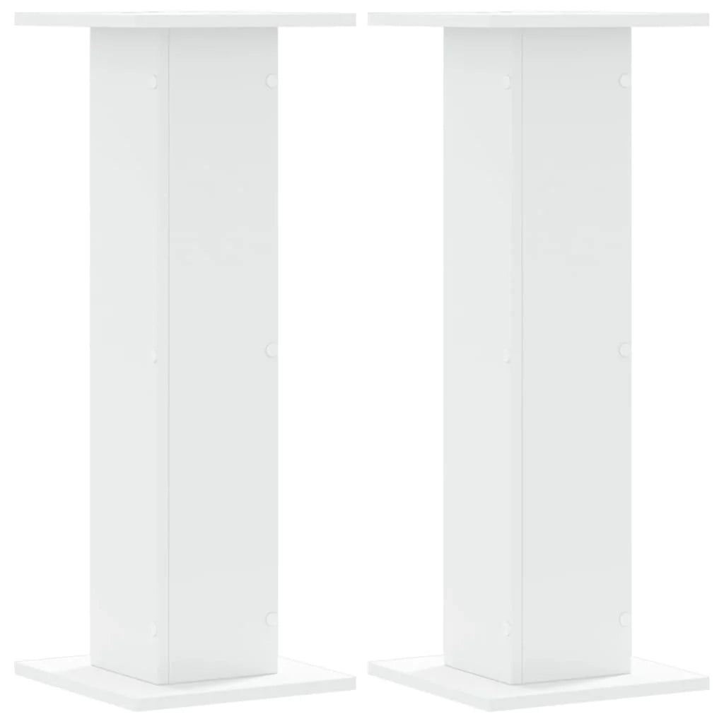 Portavasi mobili per fiori set da 2 30 x 30 x 80 cm legno ingegnerizzato bianco 02_0045281