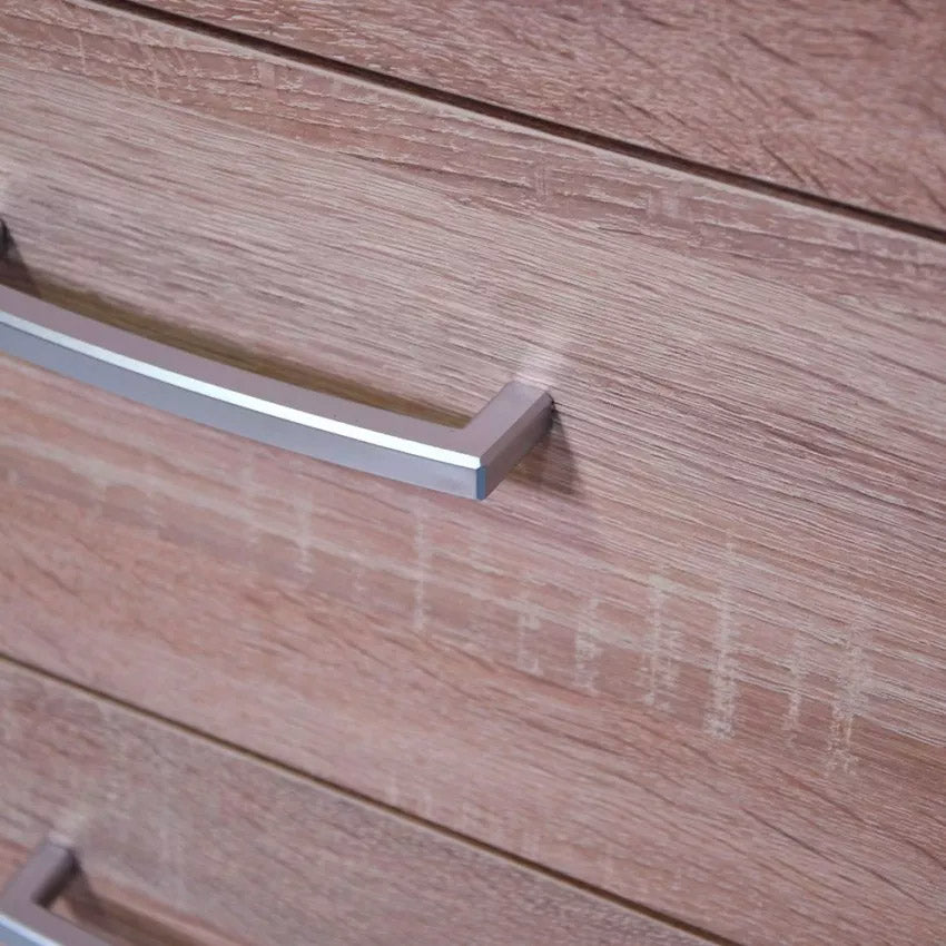 Scrivania da Ufficio 4 Cassetti 110x60x74 cm in Truciolare Nobilitato Rovere Sonoma