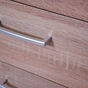 Scrivania da Ufficio 4 Cassetti 110x60x74 cm in Truciolare Nobilitato Rovere Sonoma