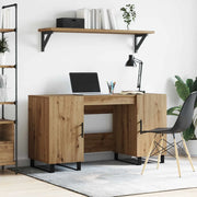 Scrivania rovere artigianale 140 x 50 x 75 cm Legno multistrato