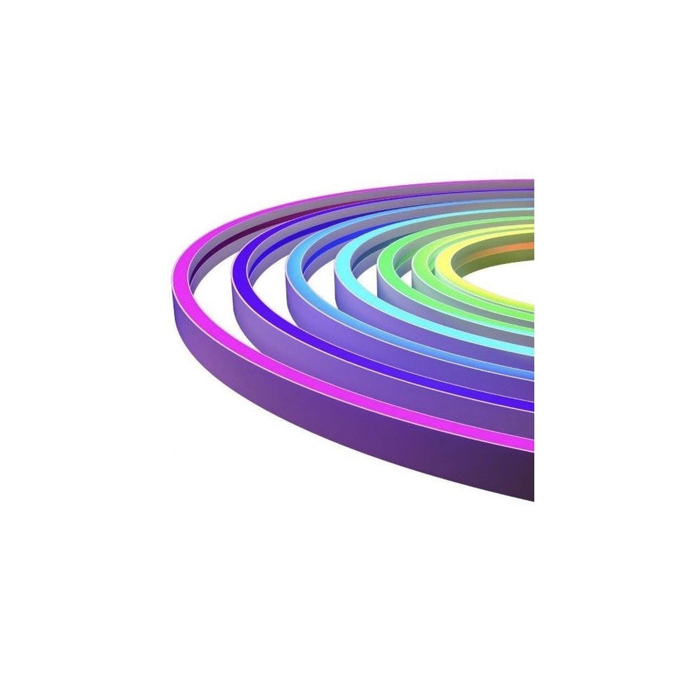 Trade Shop - Striscia Led Neon Flex Rgb Intelligente 5metri 36w Wifi App Ls-wifitd-rgbic-neon -