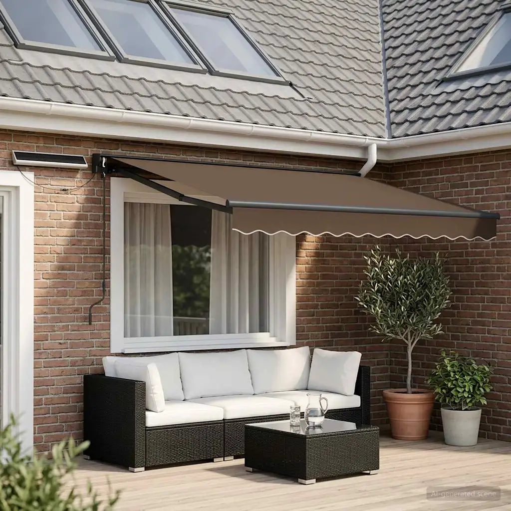 Tettuccio Elettrico Retrattile Tortora 3 x 2 m 3425675