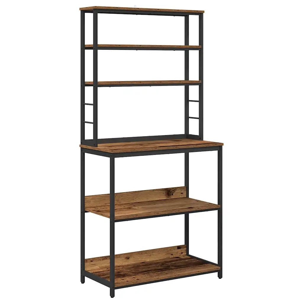 Mensola da cucina Legno vecchio 80 x 40 x 168 cm CFW8611374