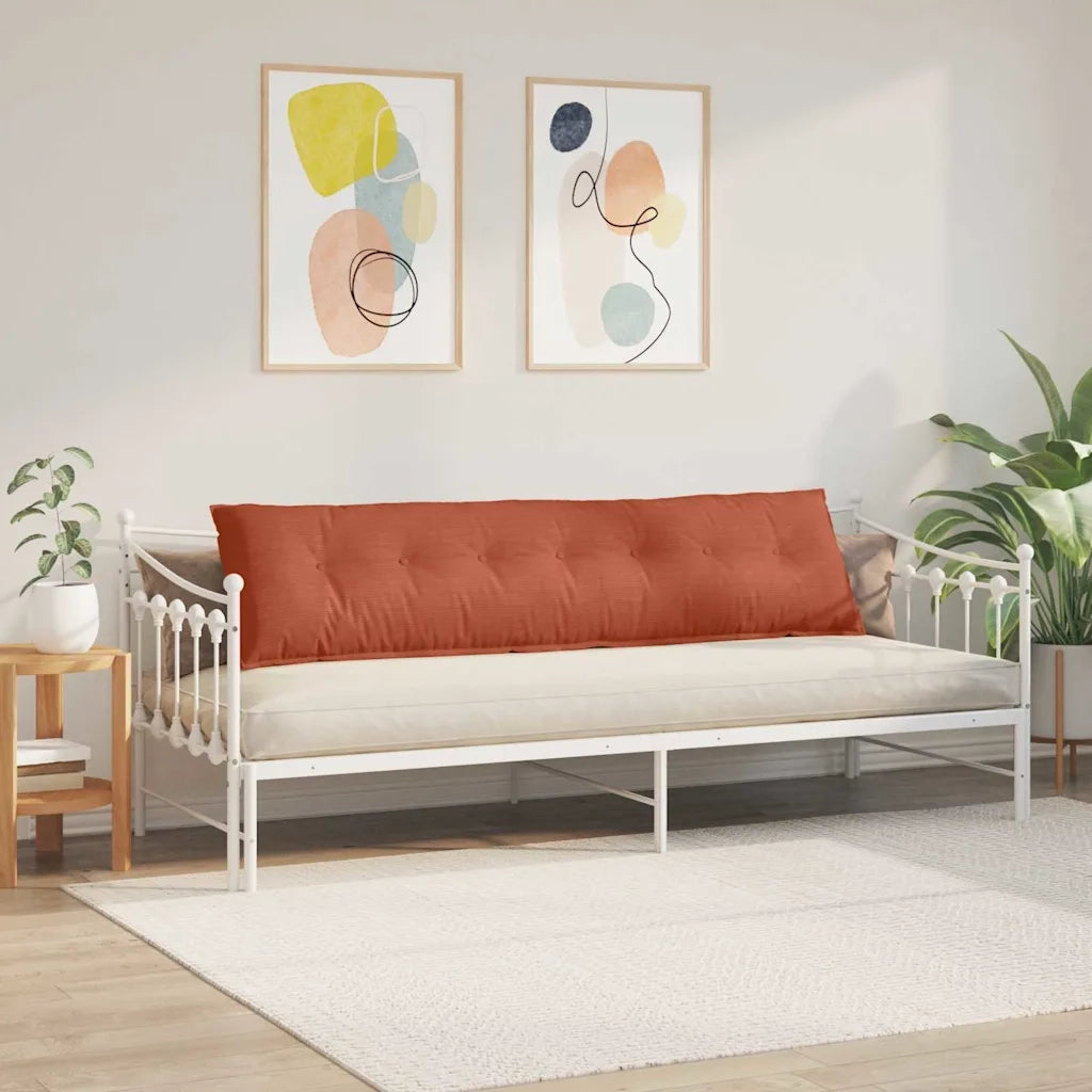 Cuscino per Schiena Rosso Arancio 200 x 50 cm Tessuto in Cords 42015001