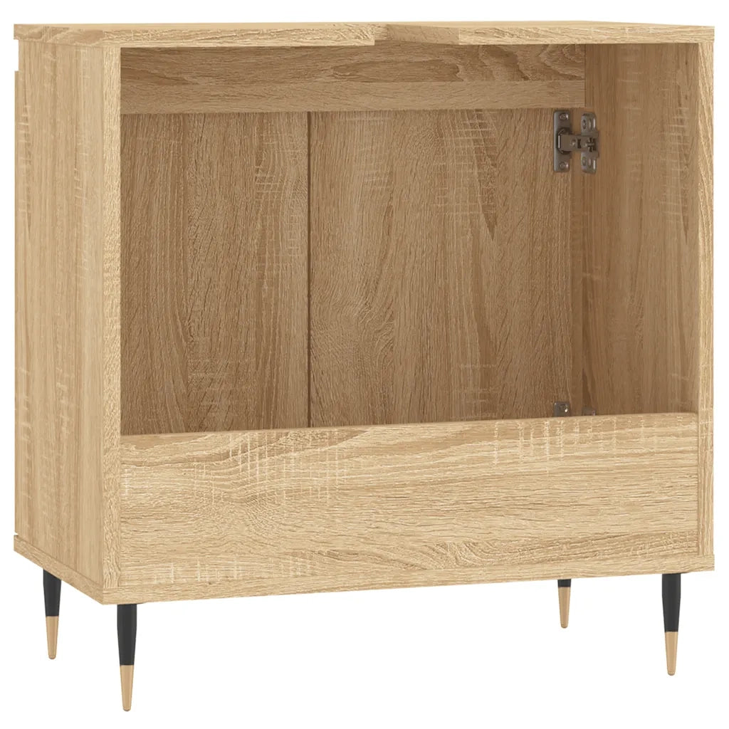 Mobile da Bagno | Armadio da bagno Rovere Sonoma 58x33x60 cm in Legno Multistrato