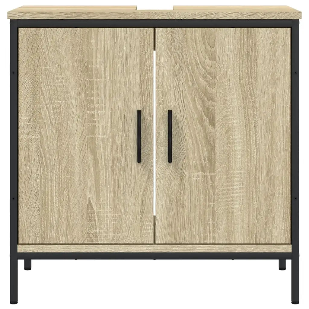 Mobile Lavabo Bagno Rovere Sonoma 60x30x60 cm Legno Multistrato