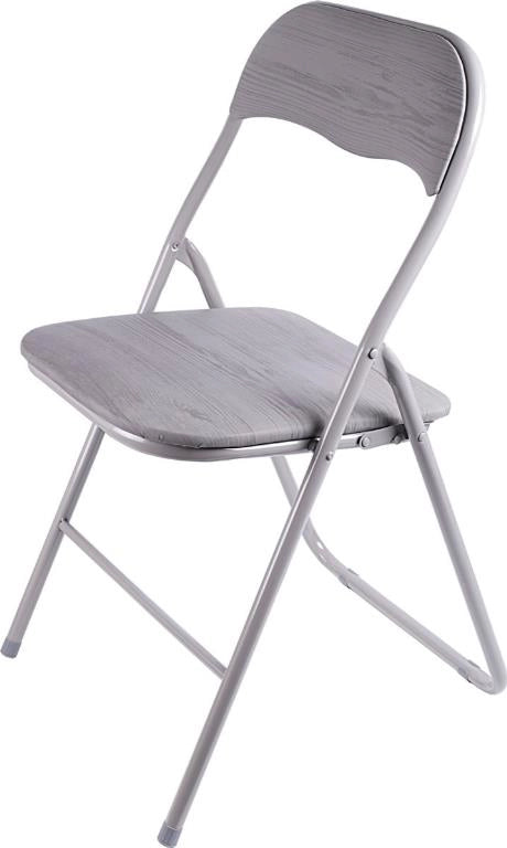 Sedia Arredo Casa Pieghevole Imbottita Woodland Grigio Scuro
