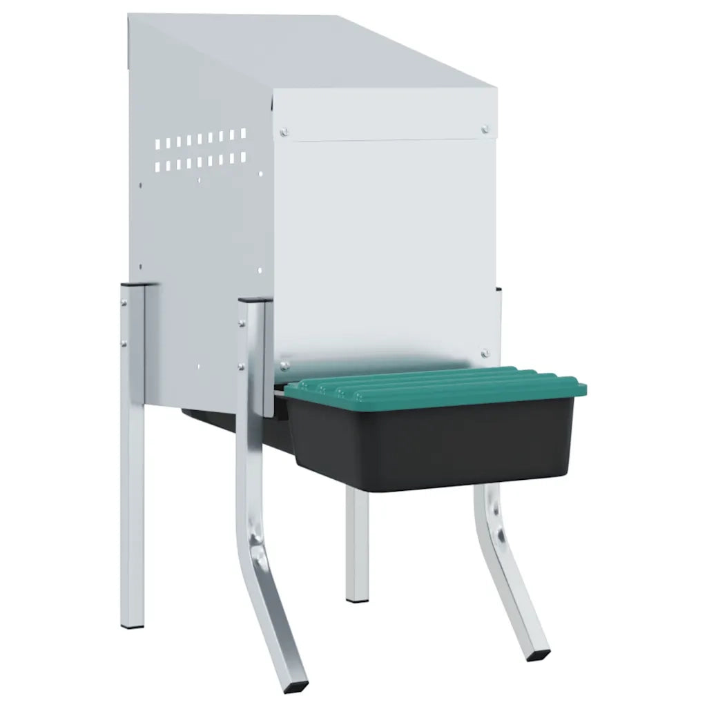 Nido per Galline 1 Scomparto con Gambe in Acciaio Zincato CFW7367888