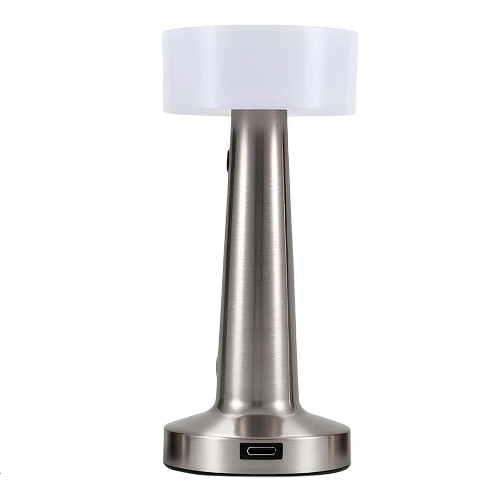 Lampada d'atmosfera LED senza fili tattile con 3 modalità di luce Argento Avizar