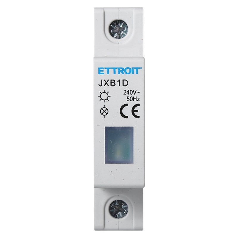 Indicatore Luminoso Modulare 230V Bianco Occupa 1 Modulo DIN Lampada Spia Led Segnalazione