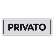 ETICHETTA SEGNALETICA PRIVATO  - EUROSIGNALS