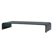 Mobile TV credenza design pratico supporto per monitor 90 cm vetro nero 2502232