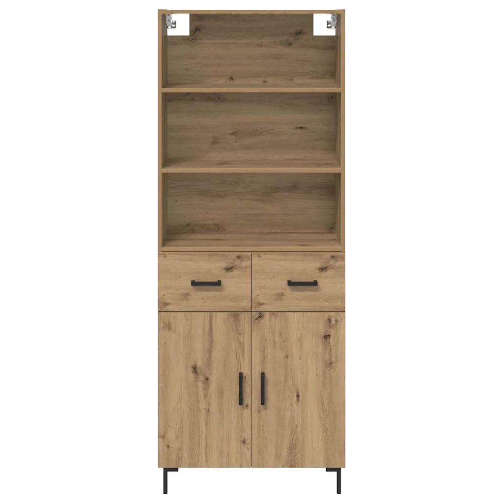 Credenza con cassetto Rovere artigianale 69,5 x 34 x 180 cm