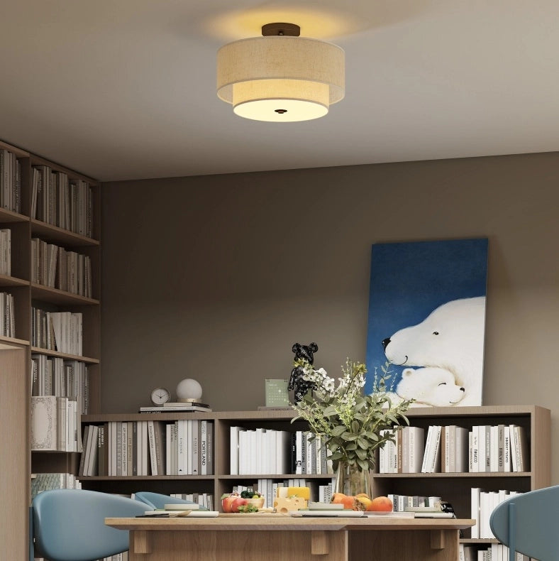 Lampada da soffitto moderna bianco crema Ø 40 cm