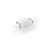 Gimi BREZZA 200 Stendibiancheria da Balcone Acciaio e Resina 18 mt di Stenditura 178x55x28 cm colore Blu Bianco