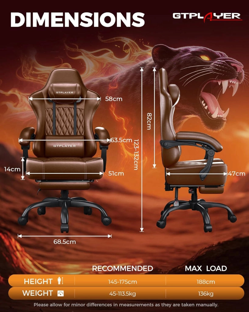 Sedia da Gaming, Poltrona da Ufficio Ergonomica, Sedile girevole e regolabile in altezza con braccioli sincronizzati, Cuscino lombare, Cuscino per la testa e Seduta extra spessa