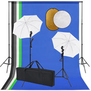 Kit professionale per studio fotografico con luci 5 fondali e riflettore 02_0001476