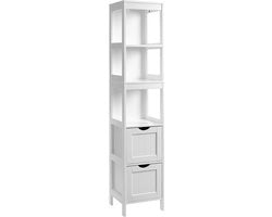 Arredamento bagno deluxe - Cassetto bagno - Scaffale - Cassetto a colonne in piedi - 30x30x141cm