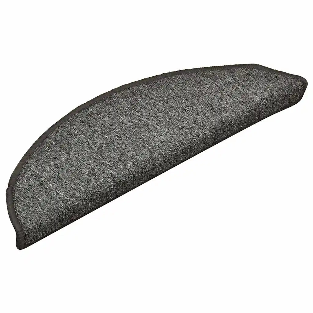 Tappetini per Scale 30 pz Grigio Scuro 56x17x3 cm