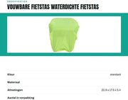 Portaoggetti acqua resistente - ripiegabile - leggero - copriporta - lunghezza totale 126 cm - ideale per zaini da spalla - sacchetto per bicicletta