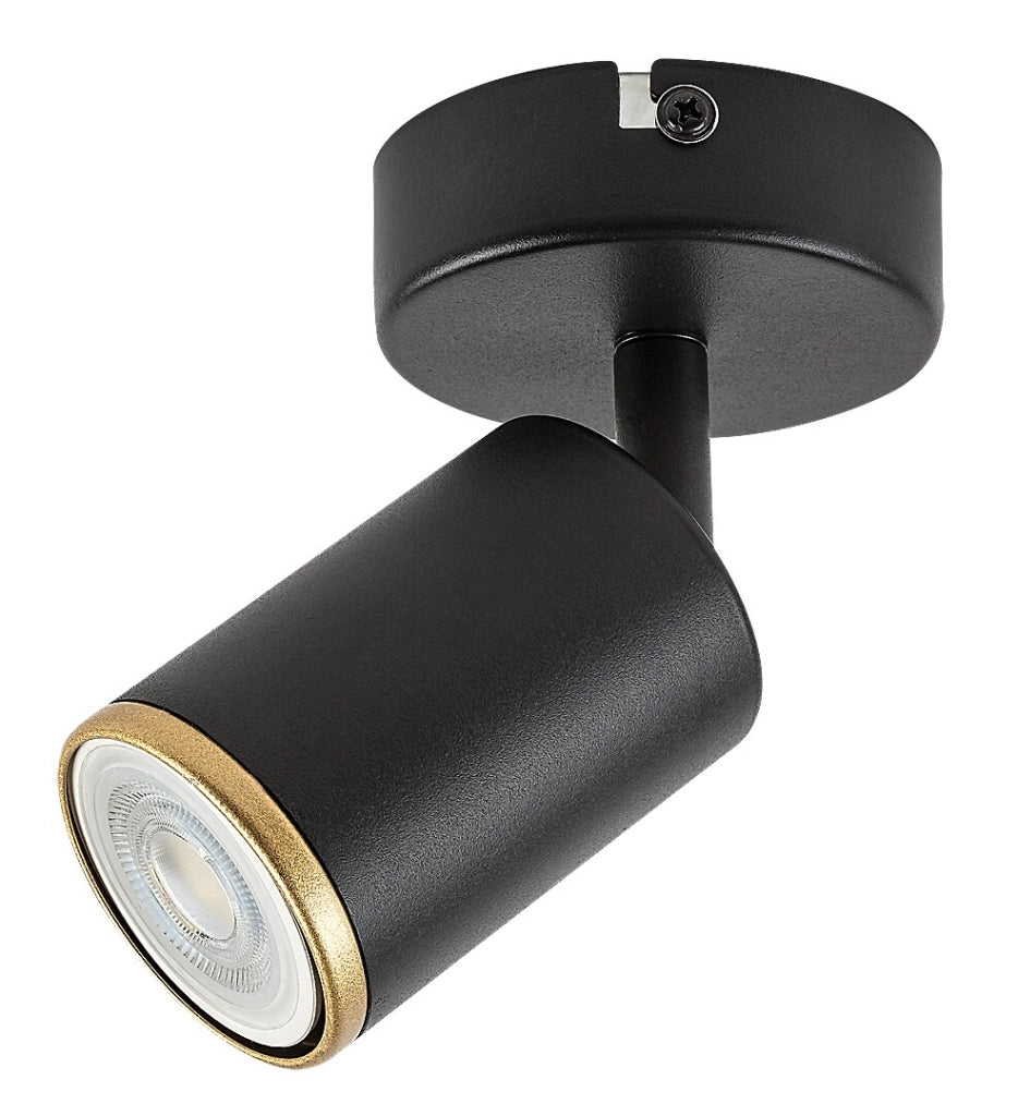 Faretto soffitto/parete Nolie 1xGU10 nero oro Rabalux