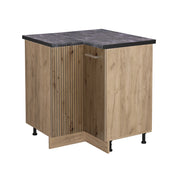 Mobile ad angolo cucina R-Line Rovere artigianale/Rovere dorato 75.6 cm, PL Antracite Vicco