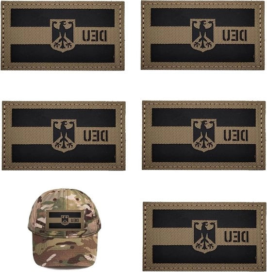 5 pezzi di patch infrarosso militare leggero patch di tattica badge di abbigliamento - zaino baseball cap uniforme