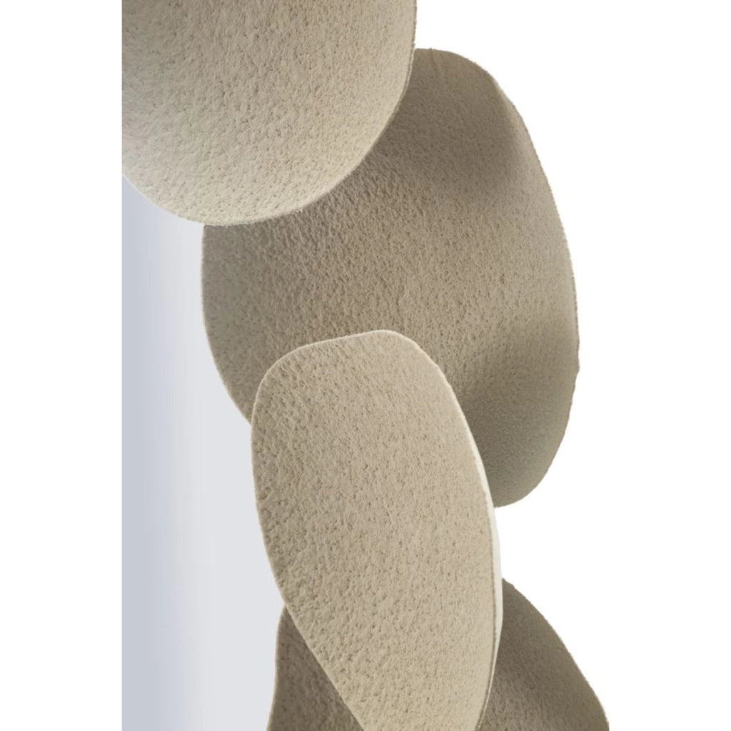 Specchio con Cornice VKH780, Beige, Metallo, 85x7,5x85 cm